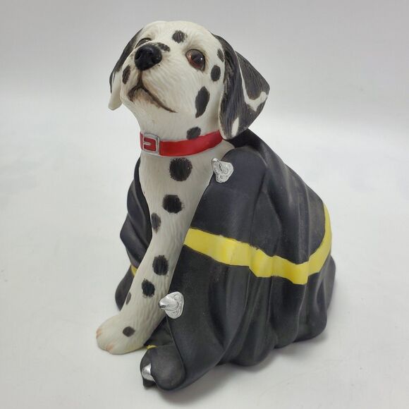 PG Princeton Gallery Porcelain Resin Dalmatian Firefighter Figurines 1994 5pcs - Picture 10 of 12